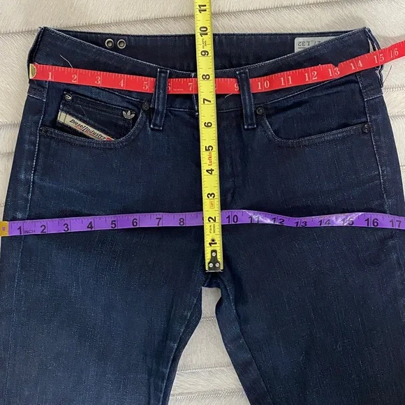 Diesel Women’s Boot Cut Jeans in Dark Indigo - Picture 8 of 13